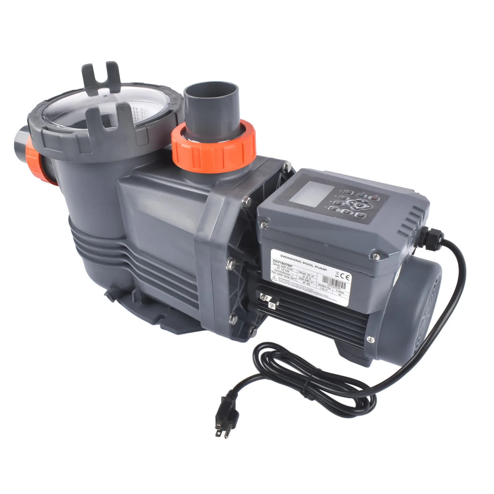 Насос для бассейнов AP01 2.5HP 10567GPH с регулируемой скоростью для наземных и встраиваемых бассейнов XKP1807BP
Насос для бассейнов AP01 2.5HP 10567GPH с регулируемой скоростью для наземных и встраиваемых бассейнов XKP1807BP