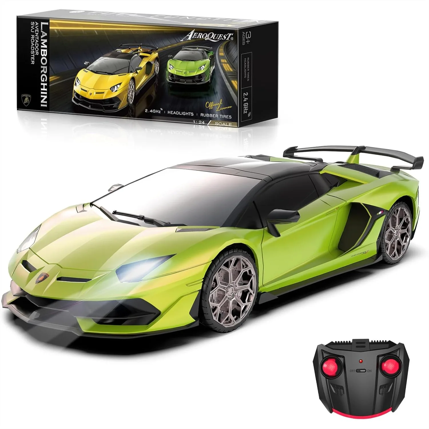 1:24 Scale Remote Control Car Electric Sport Racing Hobby Toy Vehicle for Boys Girls Birthday Gifts Green
1:24 Scale Remote Control Car Electric Sport Racing Hobby Toy Vehicle for Boys Girls Birthday Gifts Green
