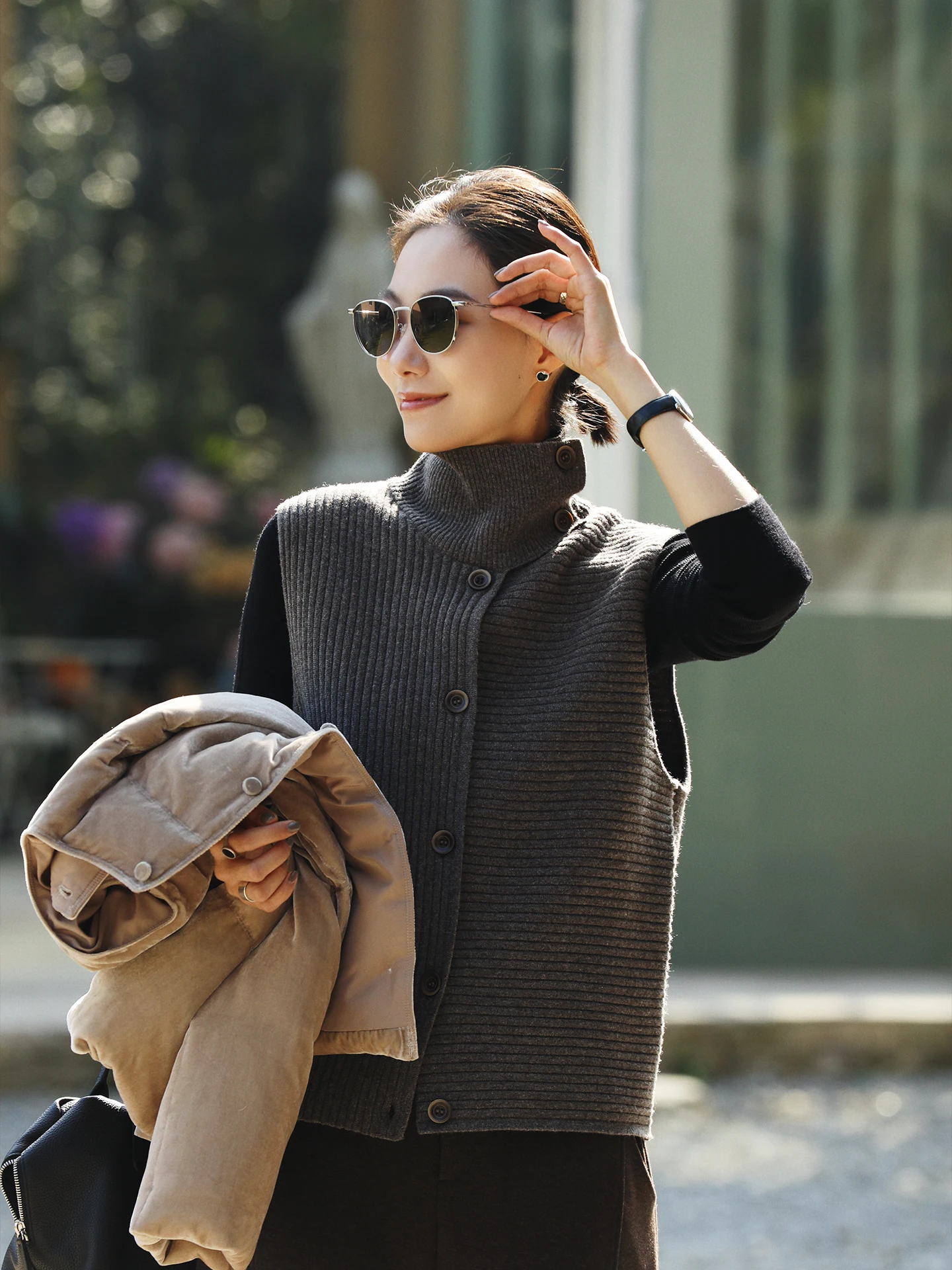 Women's High Collar Knitted Wool Vest 2025 Winter New Sle Slim Fit Layering Top Faionable Commute Sle Nylon Wool Blend
Women's High Collar Knitted Wool Vest 2025 Winter New Sle Slim Fit Layering Top Faionable Commute Sle Nylon Wool Blend