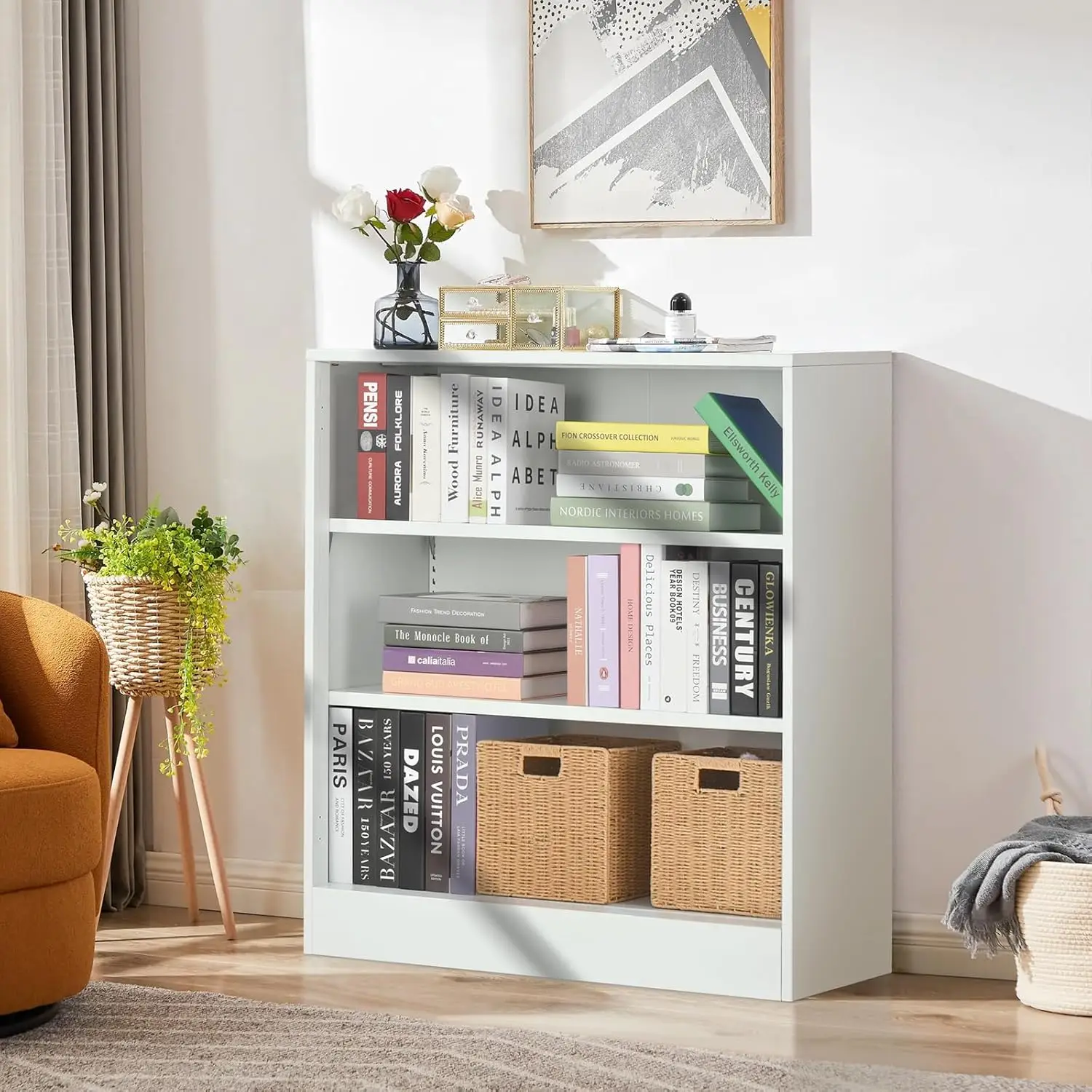 Metal Short Bookshelf, 3-Tier Bookshelf With Adjustable Shelves, White Small Bookcase For Small Places, Bookshelves And
Metal Short Bookshelf, 3-Tier Bookshelf With Adjustable Shelves, White Small Bookcase For Small Places, Bookshelves And