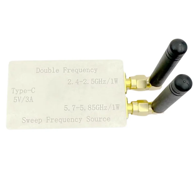 A39Q-RF Генератордвухчастотный источник сигнала 2,4 ГГц 5,8 ГГц Двойная антенна 1 Вт Двухчастотный источник сигнала
A39Q-RF Генератордвухчастотный источник сигнала 2,4 ГГц 5,8 ГГц Двойная антенна 1 Вт Двухчастотный источник сигнала
