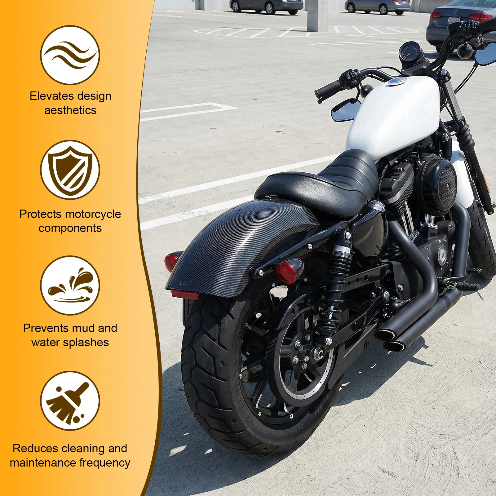 Подходит для Harley 2004-2024 Sportster 883 1200 ABS, задний брызговик, 25-дюймовые колеса, износостойкие мотоциклетные аксессуары.
Подходит для Harley 2004-2024 Sportster 883 1200 ABS, задний брызговик, 25-дюймовые колеса, износостойкие мотоциклетные аксессуары.