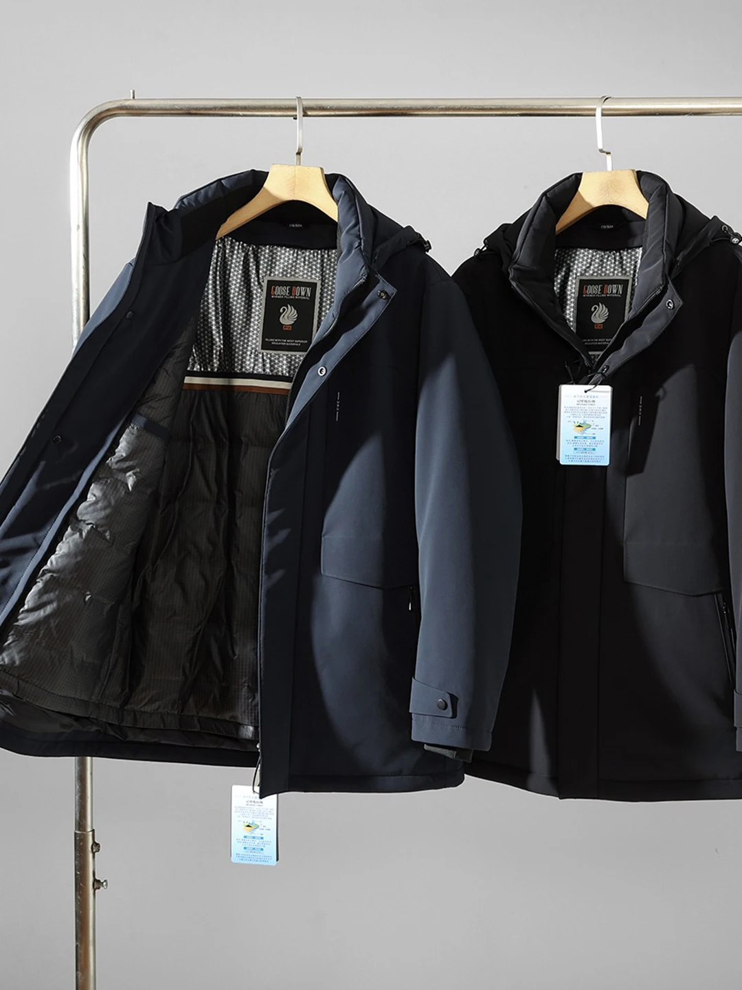 Men's Detachable White Goose down Jaet Mid-Length Thi Warm Inner Outerwear Zipper Decoration Busin Casual Sle
Men's Detachable White Goose down Jaet Mid-Length Thi Warm Inner Outerwear Zipper Decoration Busin Casual Sle