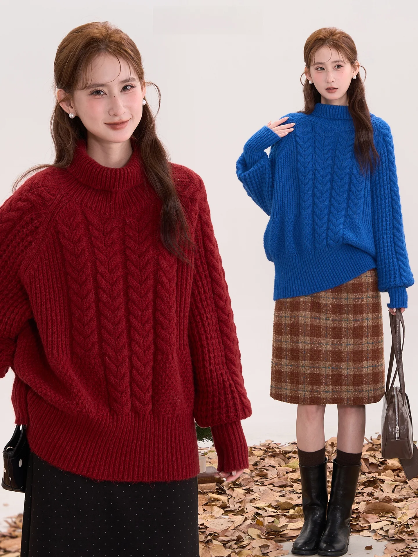 Korean Style High Collar Twist Sweater Women's Fashionable Versatile Autumn Winter Top Flower Field Window Heme Hydrangea Mis...
Korean Style High Collar Twist Sweater Women's Fashionable Versatile Autumn Winter Top Flower Field Window Heme Hydrangea Mis...