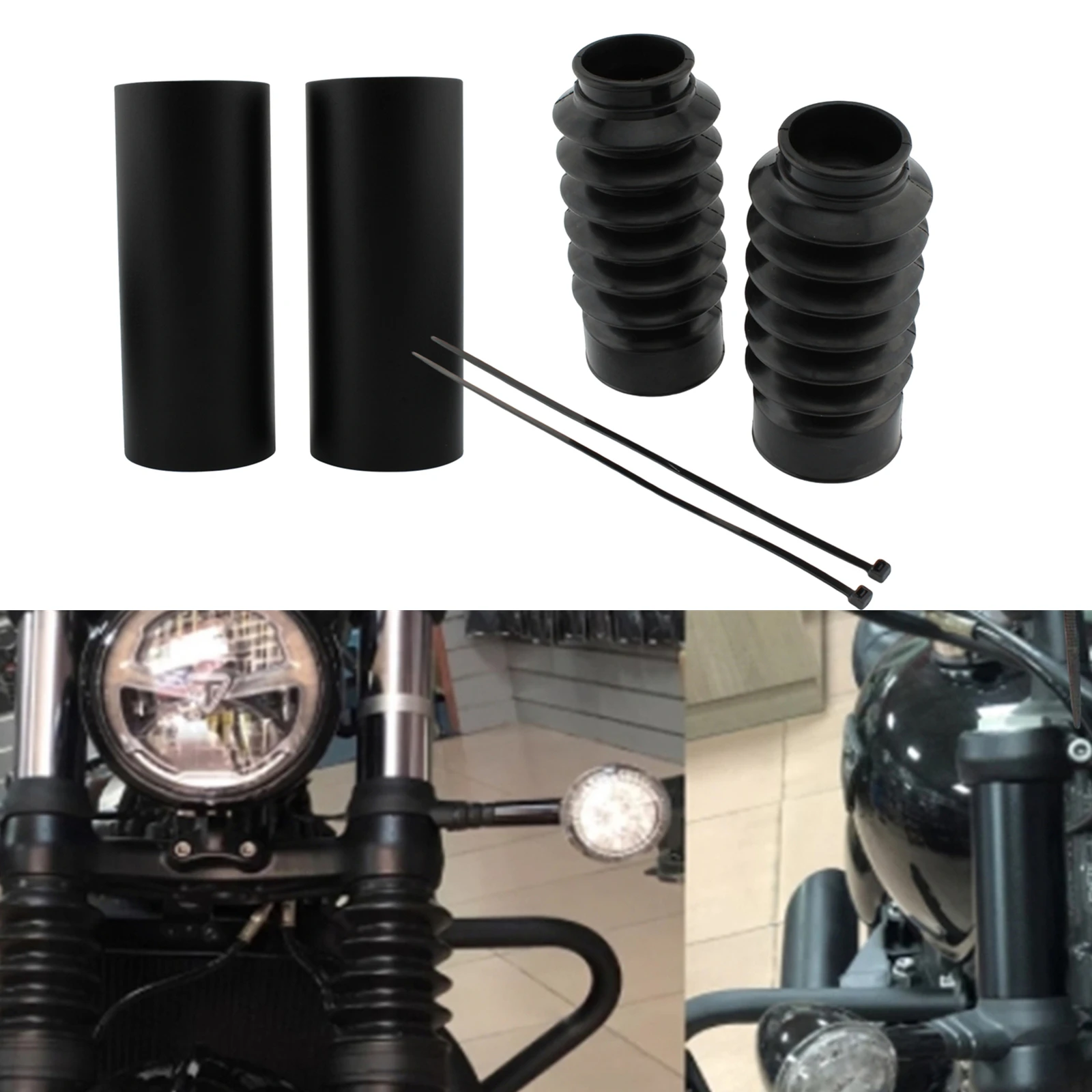 For Triumph Bonneville Bobber 2017-2024 Motorbike Front Fork Boot Shock Absorber Cover
For Triumph Bonneville Bobber 2017-2024 Motorbike Front Fork Boot Shock Absorber Cover