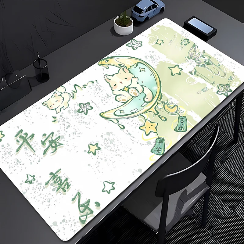 Gaming Mouse Pad with Stitched Edge Non-Slip Rubber Base Extended Desk Mat Anime Cat Keyboard Mousepad for Office Home Computer
Gaming Mouse Pad with Stitched Edge Non-Slip Rubber Base Extended Desk Mat Anime Cat Keyboard Mousepad for Office Home Computer