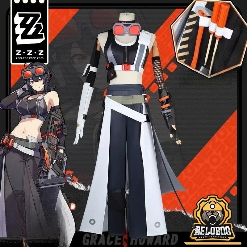 Game Zenless Zone Zero Cosplay Grace Howard Costume Top Pants Props Wig Full Set Cool Clothes for Women Theme Party
Game Zenless Zone Zero Cosplay Grace Howard Costume Top Pants Props Wig Full Set Cool Clothes for Women Theme Party