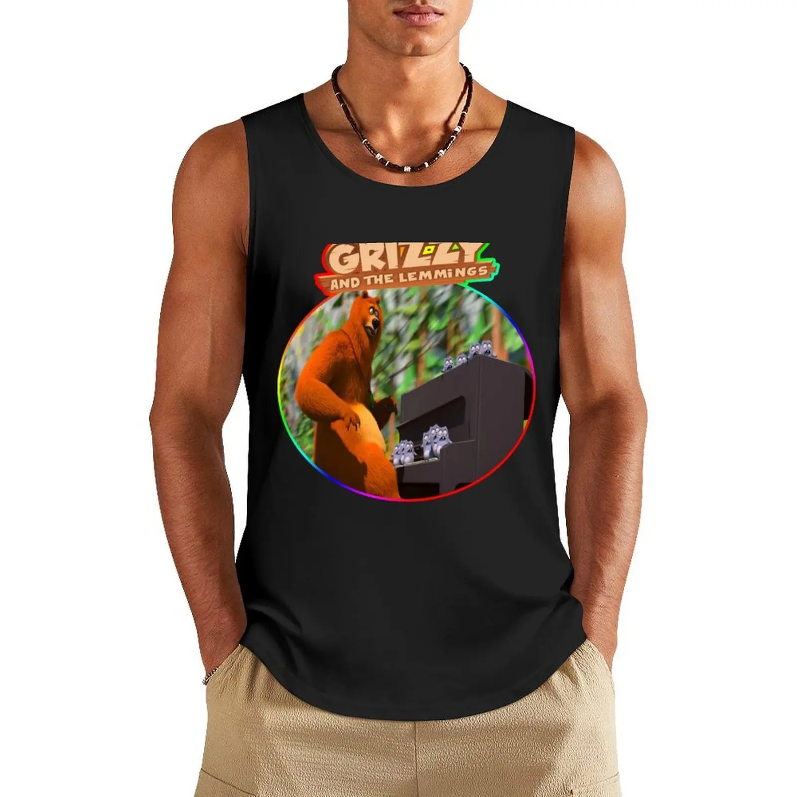 grizzy and the lemmings Tank Top gym top Men's sports t-shirt gym clothes for man
grizzy and the lemmings Tank Top gym top Men's sports t-shirt gym clothes for man