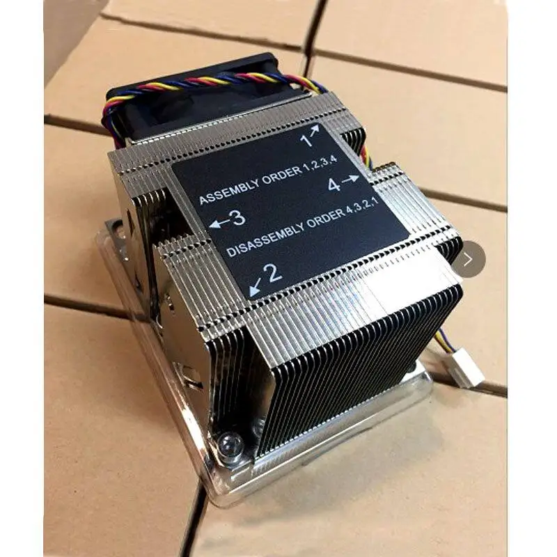 Workstation 5.6 Heat Pipe Square Rectangle LGA3647 3U 4U Side Blow CPU Radiator Fan 205W
Workstation 5.6 Heat Pipe Square Rectangle LGA3647 3U 4U Side Blow CPU Radiator Fan 205W