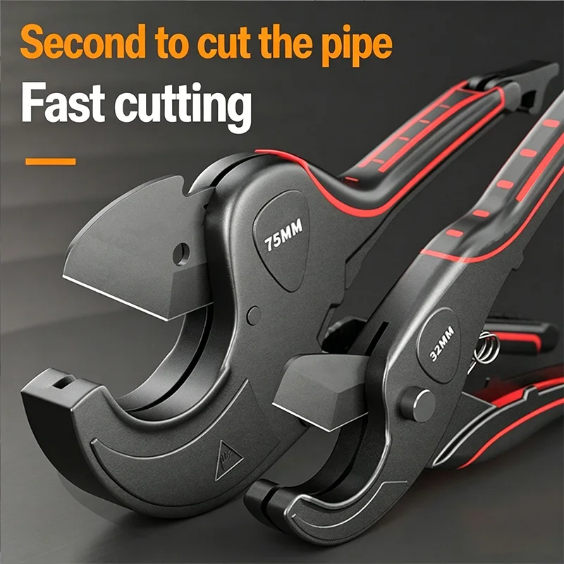 42mm -75mm pipe cutter, aluminum alloy plastic pipe cutter, heavy-duty PVC cutter, suitable for manual cutting of PVC/PU/PP/PE h
42mm -75mm pipe cutter, aluminum alloy plastic pipe cutter, heavy-duty PVC cutter, suitable for manual cutting of PVC/PU/PP/PE h