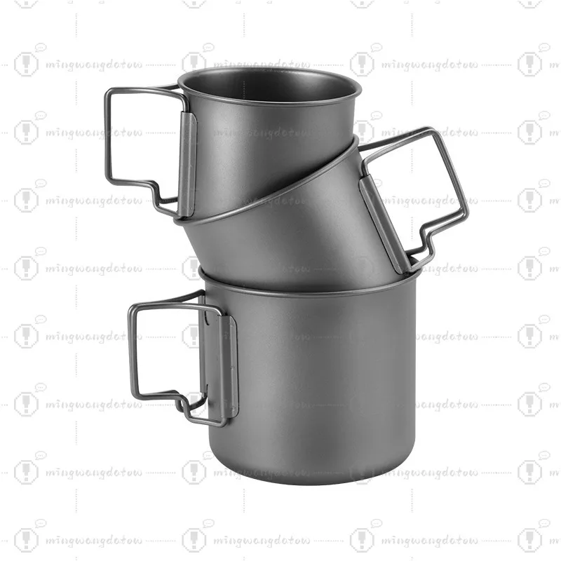 Pure Titanium Mug Foldable Handle Anti-Scald Portable Outdoor Camping Cup
Pure Titanium Mug Foldable Handle Anti-Scald Portable Outdoor Camping Cup