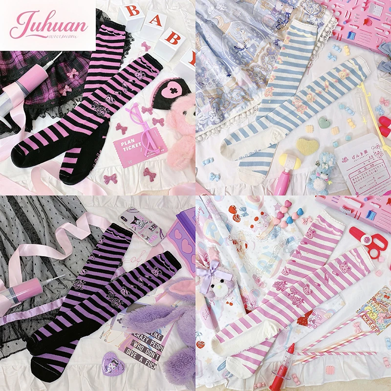 Japanese Subculture Y2k Striped Skinny Leg Socks Lolita Women's Autumn Uniform Medium Tube Socks Thick Combed Cotton Sock
Japanese Subculture Y2k Striped Skinny Leg Socks Lolita Women's Autumn Uniform Medium Tube Socks Thick Combed Cotton Sock