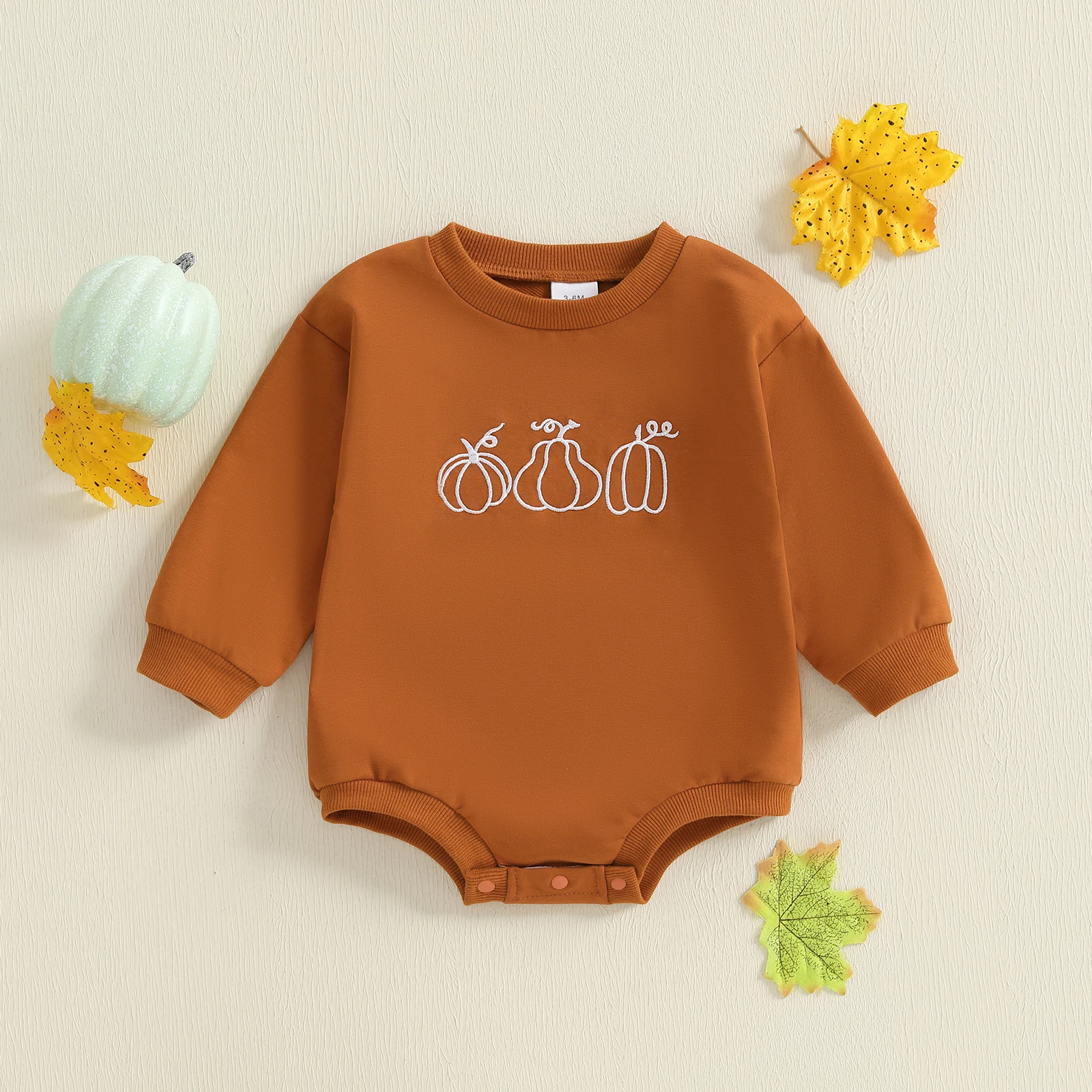 Baby Halloween Sweatshirt Romper Casual Pumpkin Embroidery Long Sleeve Jumpsuit for Newborn Toddler Cute Clothes
Baby Halloween Sweatshirt Romper Casual Pumpkin Embroidery Long Sleeve Jumpsuit for Newborn Toddler Cute Clothes