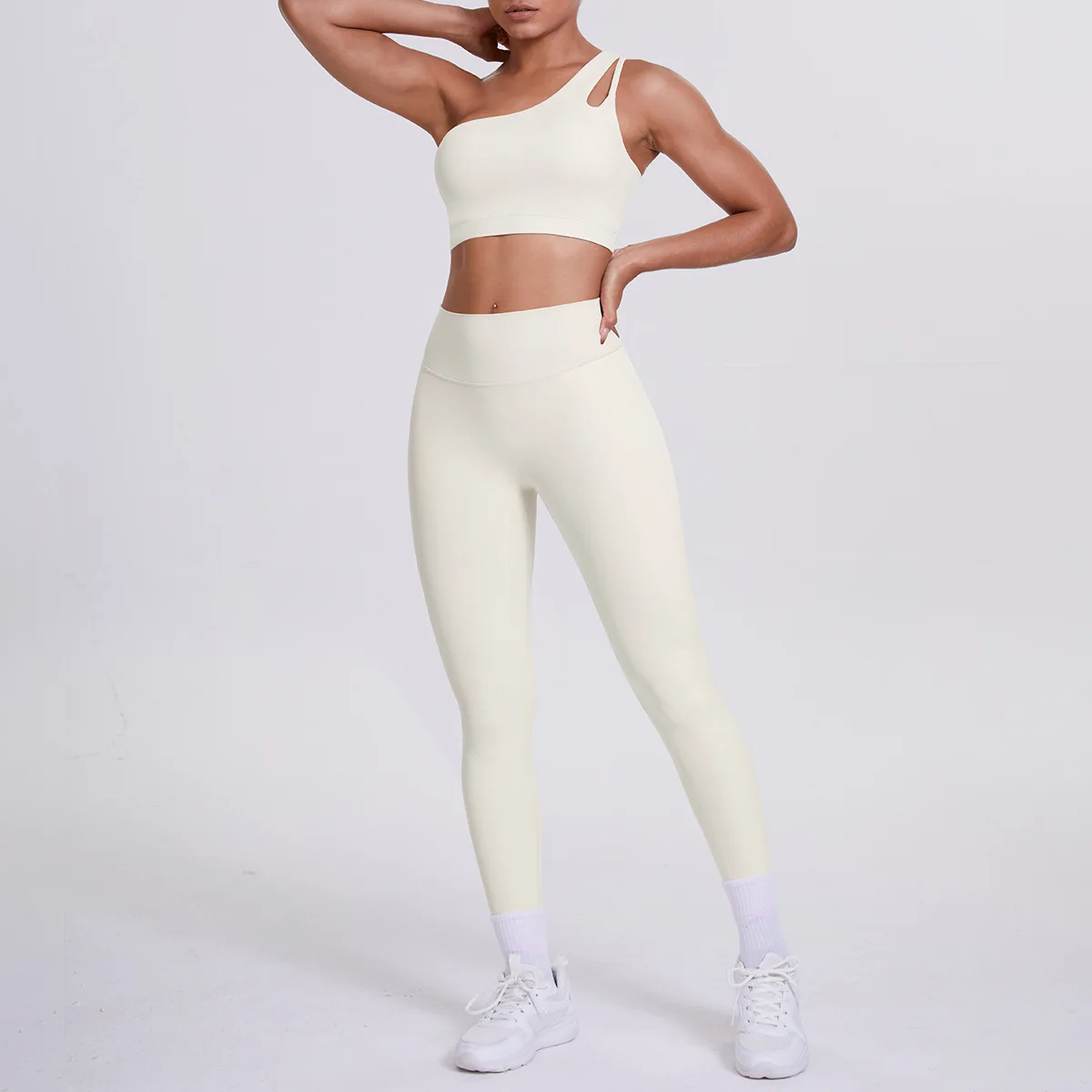 High Waist Hip Lift Single Shoulder Yoga Suit Backless Pants Bra Set Sports Running Workout Clothing Gym Two-Piece Set for Women
High Waist Hip Lift Single Shoulder Yoga Suit Backless Pants Bra Set Sports Running Workout Clothing Gym Two-Piece Set for Women