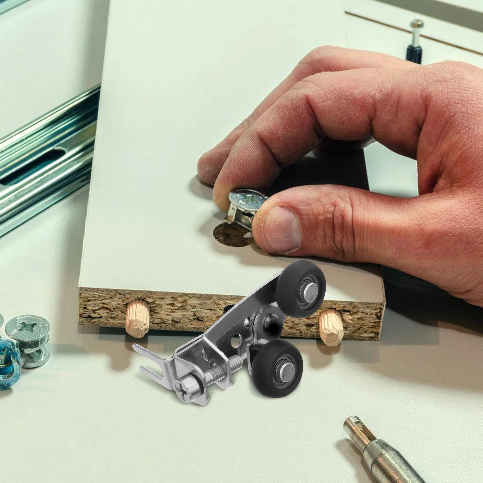 1Set Sliding Wardrobe Door Pulley Adjustable Top Roller Silent Smooth Operation for Bedroom Kitchen Cabinet Sliding Door Guide
1Set Sliding Wardrobe Door Pulley Adjustable Top Roller Silent Smooth Operation for Bedroom Kitchen Cabinet Sliding Door Guide