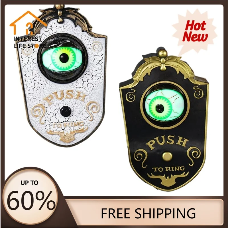 One-eyed Doorbell Horror Props Ghost's Day Glowing Home Hanging Electric Luminous Sounding Eyeball Doorbell Halloween Decoration
One-eyed Doorbell Horror Props Ghost's Day Glowing Home Hanging Electric Luminous Sounding Eyeball Doorbell Halloween Decoration