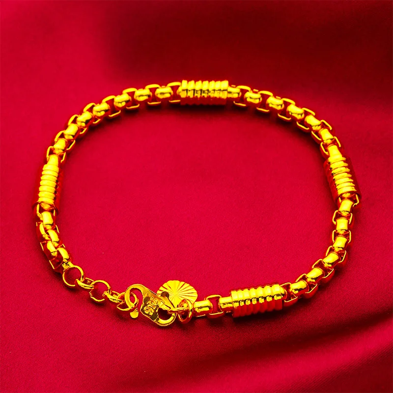 Женский модный тонкий браслет из кукурузы, золото 24 карата AU999 — традиционное ремесло, 3D кукурузный узор, неконтрактная цепочка, для платьев
Женский модный тонкий браслет из кукурузы, золото 24 карата AU999 — традиционное ремесло, 3D кукурузный узор, неконтрактная цепочка, для платьев