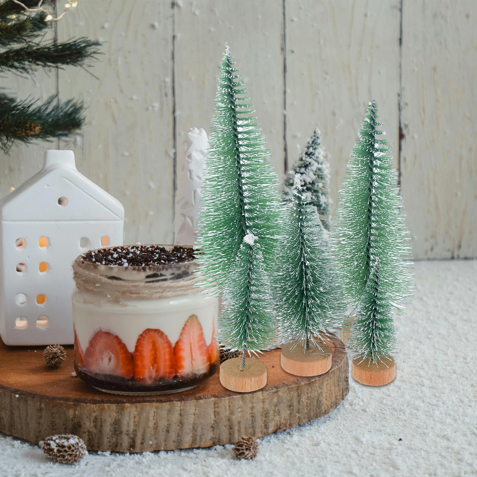 10Pcs Mini Xmas Tree Landscaping Ornament Plastic Wood Material Desktop Decoration Christmas Pine Tree Desktop Wooden Craft
10Pcs Mini Xmas Tree Landscaping Ornament Plastic Wood Material Desktop Decoration Christmas Pine Tree Desktop Wooden Craft