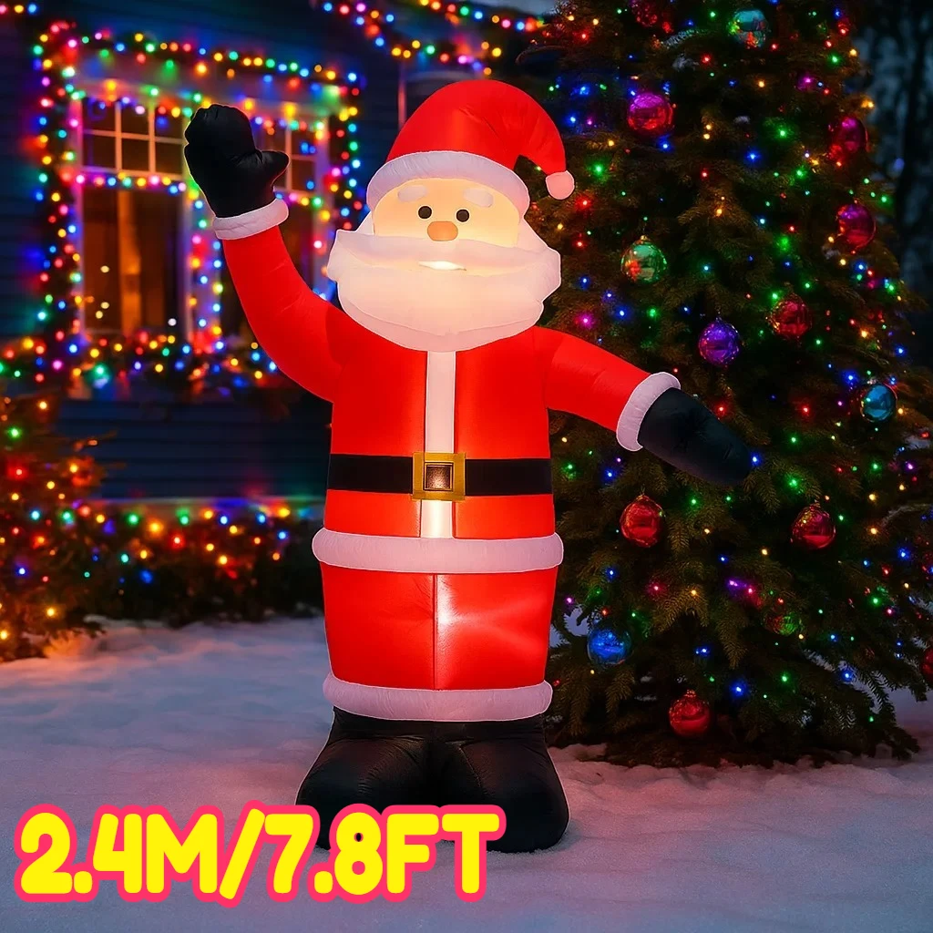 2.4M/7.8FT Inflatable Santa Claus Outdoor Holiday Lighting Decor Lights LED Home Decorations Yard Xmas Ornaments Supplies
2.4M/7.8FT Inflatable Santa Claus Outdoor Holiday Lighting Decor Lights LED Home Decorations Yard Xmas Ornaments Supplies