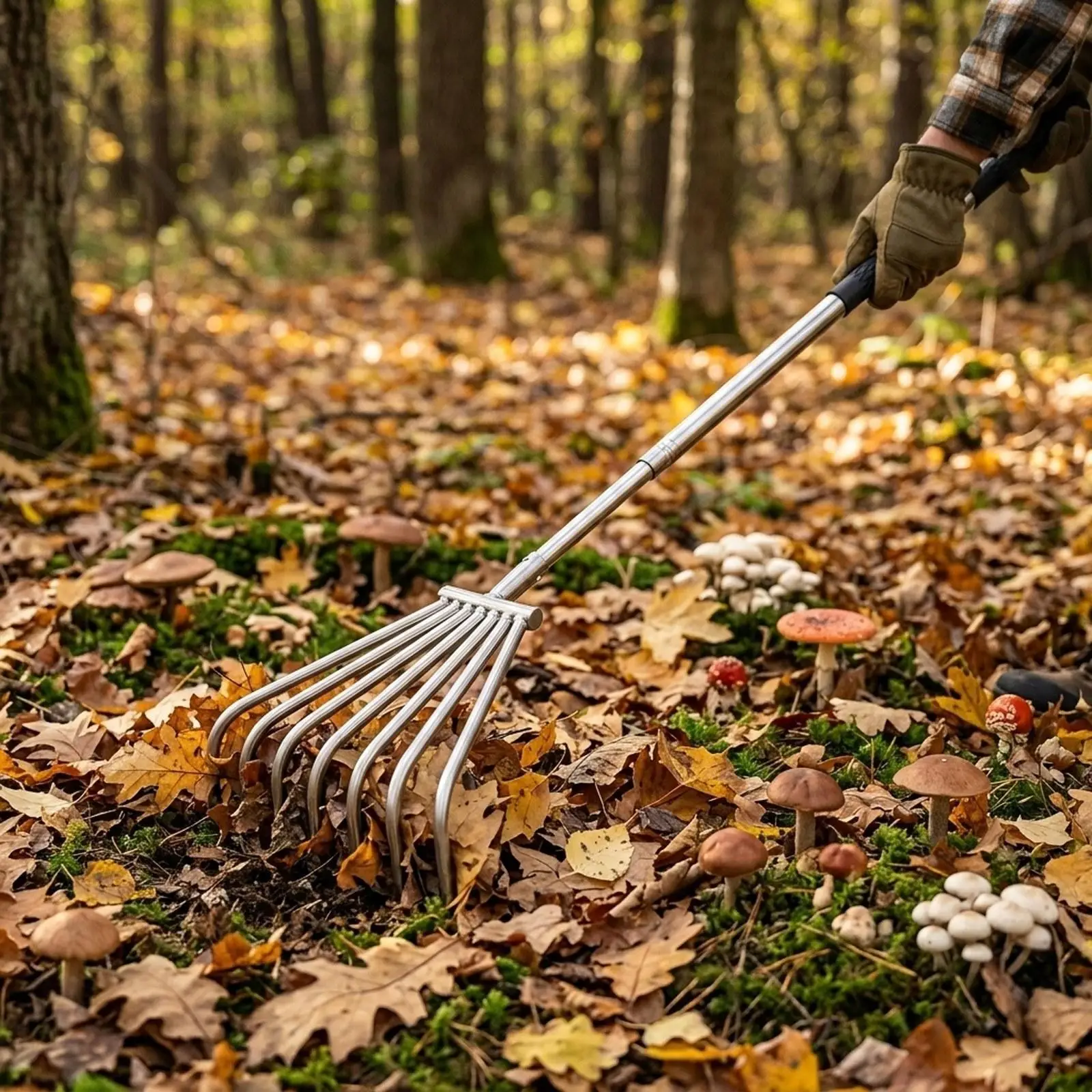 Garden Thatch Leaf Rake Lawn Rake Telescopic Mushroom Picking Tool
Garden Thatch Leaf Rake Lawn Rake Telescopic Mushroom Picking Tool