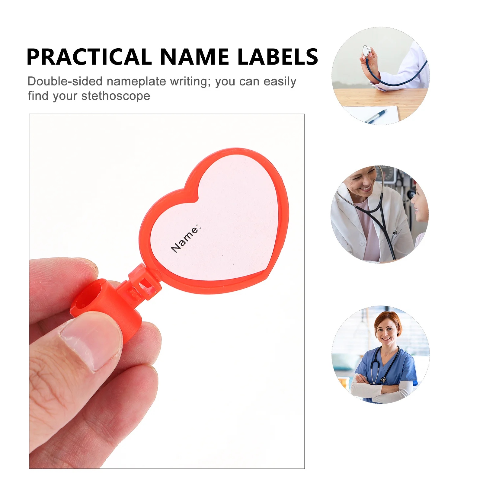 5Pcs Stethoscope Name Plate Dual-Sided Id Clip Clear Durable Easy to Write Names on Both Sides Stethoscope Name Tag
5Pcs Stethoscope Name Plate Dual-Sided Id Clip Clear Durable Easy to Write Names on Both Sides Stethoscope Name Tag