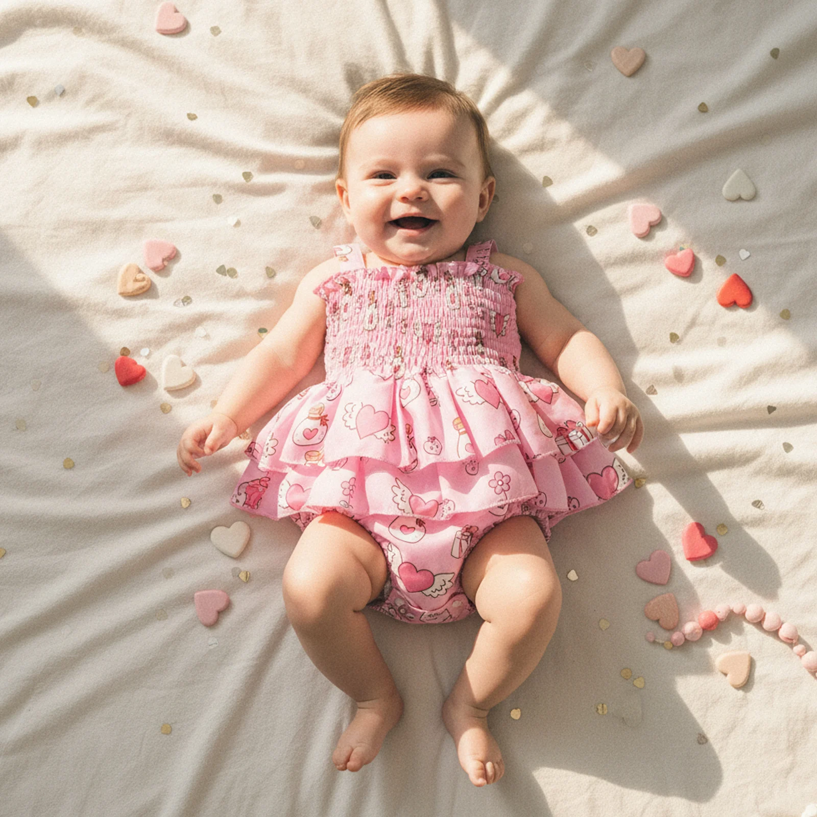 Summer Valentine's Day Infant Baby Girls Bodysuit Heart Print Sleeveless Jumpsuit Overalls Pink Clothes
Summer Valentine's Day Infant Baby Girls Bodysuit Heart Print Sleeveless Jumpsuit Overalls Pink Clothes