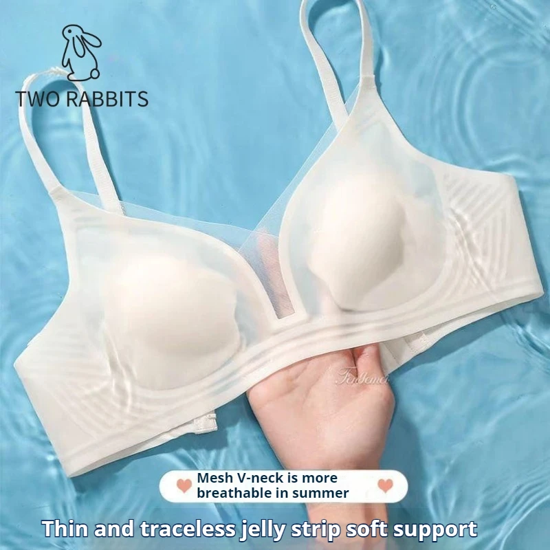 Bra Summer Ice Silk Ultra-Thin Bra for Women, Minimizer Lingerie for Large Busts, Bandeau Push-U
Bra Summer Ice Silk Ultra-Thin Bra for Women, Minimizer Lingerie for Large Busts, Bandeau Push-U