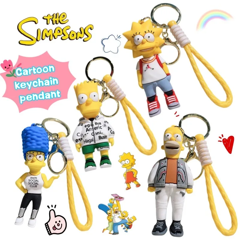 New The Simpsons Marge Bart Lisa Homer Cartoon Cute Silicone Doll Keychain High Color Value Creative Doll Bag Pendant Decoration
New The Simpsons Marge Bart Lisa Homer Cartoon Cute Silicone Doll Keychain High Color Value Creative Doll Bag Pendant Decoration