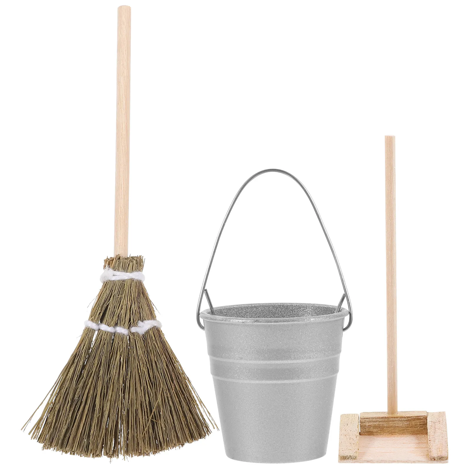 1Set Miniature Broom Bucket Dustpan Cleaning Kit Highly Realistic Dollhouse Accessories Mini House Cleaning Tools Combo
1Set Miniature Broom Bucket Dustpan Cleaning Kit Highly Realistic Dollhouse Accessories Mini House Cleaning Tools Combo