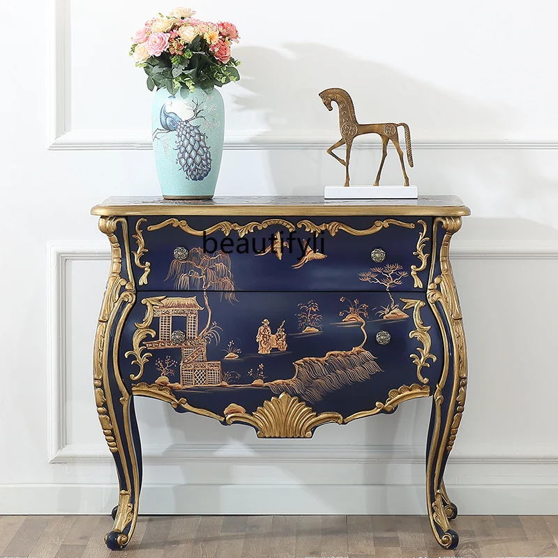 French foyer entrance cabinet Neoclassical storage decorative cabinet European American painted storage cabinet
French foyer entrance cabinet Neoclassical storage decorative cabinet European American painted storage cabinet