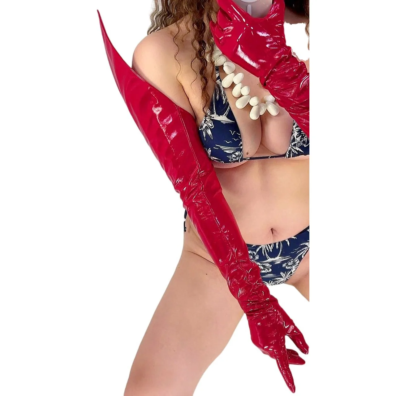 DooWay 95CM Spike Long GLOVES Shiny Red Fishbone-supported Pointed-top Faux Patent Leather Fashion Party Cosplay Costume Glove
DooWay 95CM Spike Long GLOVES Shiny Red Fishbone-supported Pointed-top Faux Patent Leather Fashion Party Cosplay Costume Glove