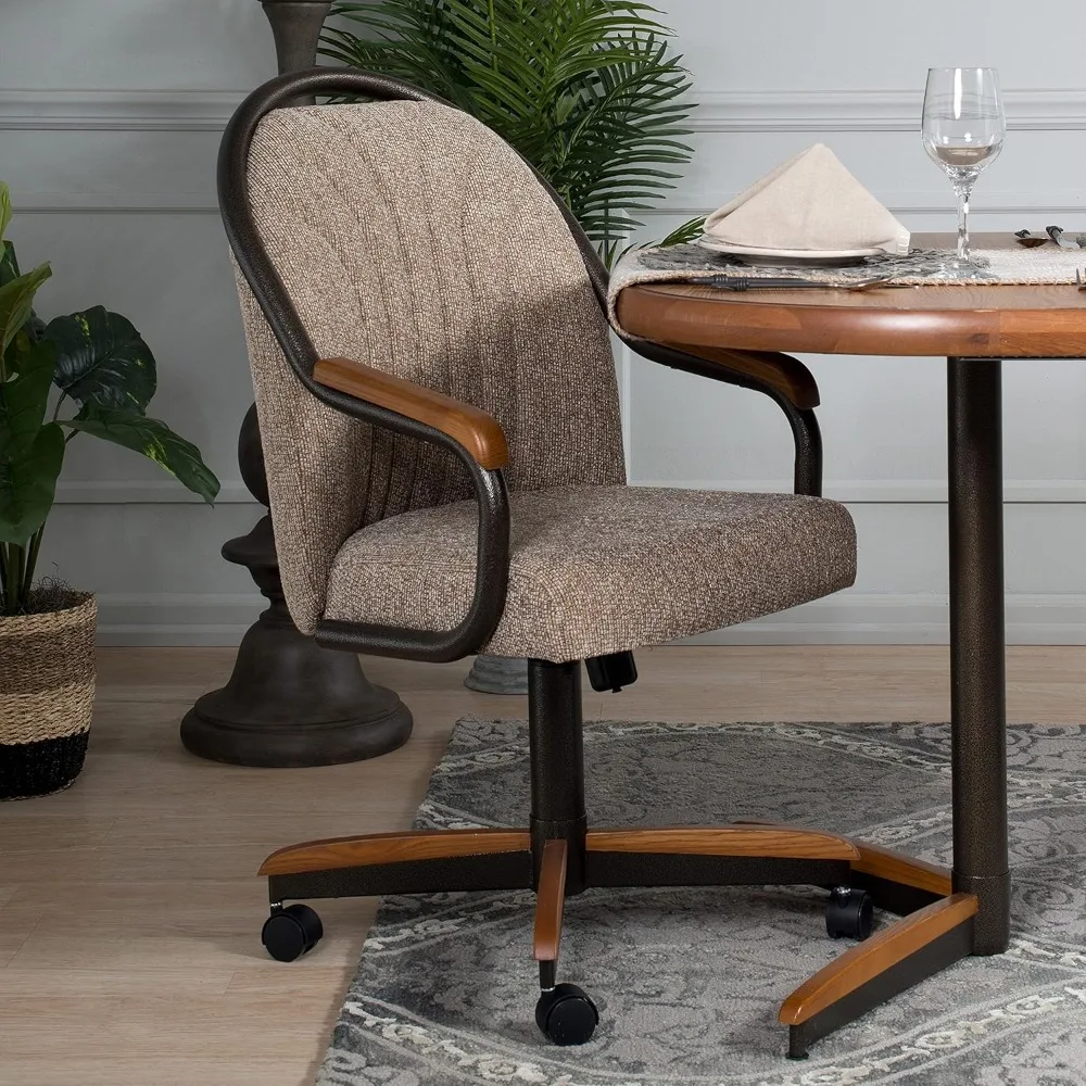 Casual Dining Barell Swivel and Tilt Rolling Dining Chair - 38in Hx24 Wx22 D, Metal
Casual Dining Barell Swivel and Tilt Rolling Dining Chair - 38in Hx24 Wx22 D, Metal