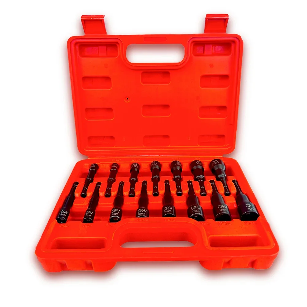 15Pcs Magnetic Nut Driver 1/4inch-9/16inch Metric 6mm-14mm For Impact Nut Driver 2025 Hot Sale Brand. New And High Quality
15Pcs Magnetic Nut Driver 1/4inch-9/16inch Metric 6mm-14mm For Impact Nut Driver 2025 Hot Sale Brand. New And High Quality