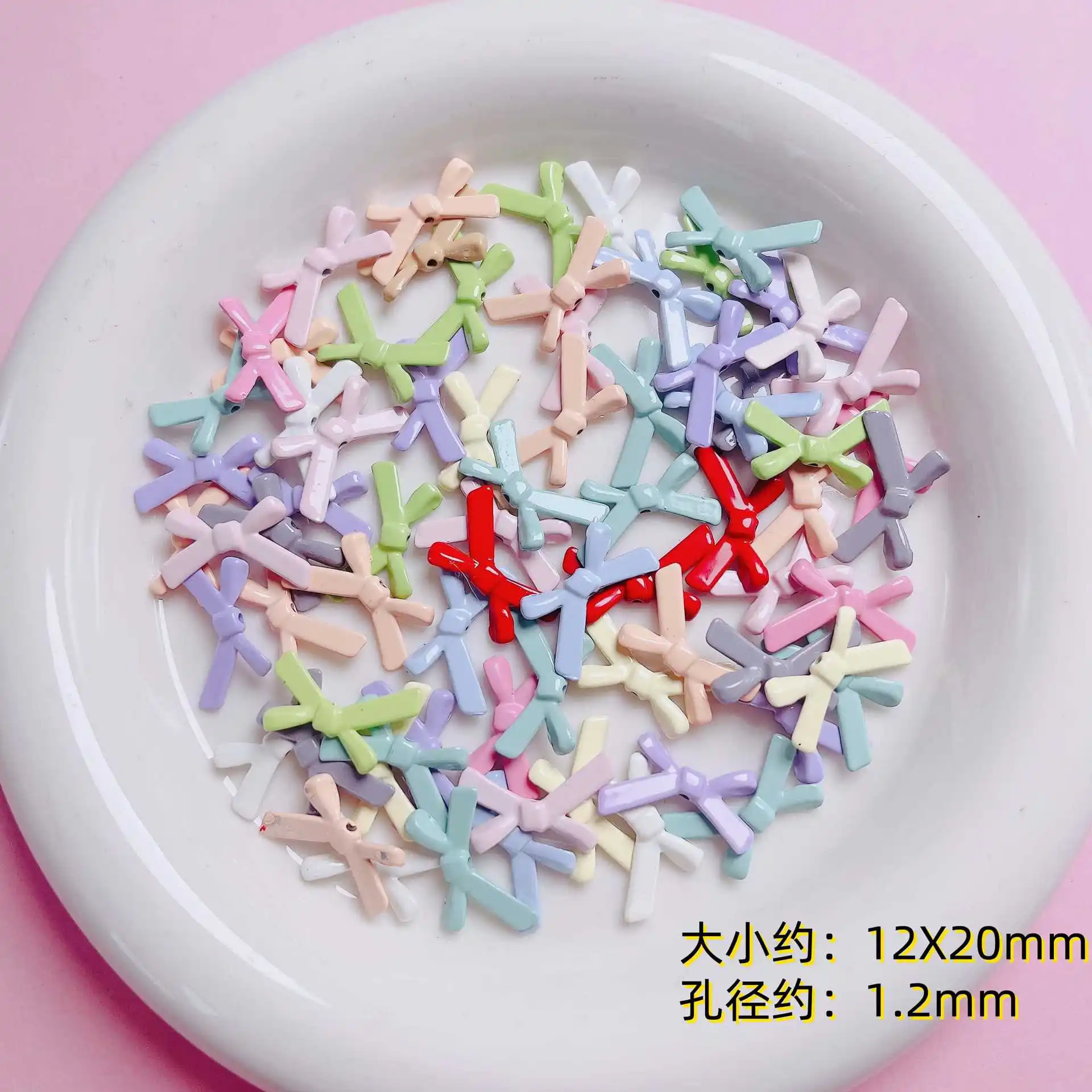 DIY Jewelry Findings Oil Drop Enamel Alloy Ribbon Tie Bow Shape Metal Beads Fit Ornament Accessories Material 12*20mm 100pcs
DIY Jewelry Findings Oil Drop Enamel Alloy Ribbon Tie Bow Shape Metal Beads Fit Ornament Accessories Material 12*20mm 100pcs
