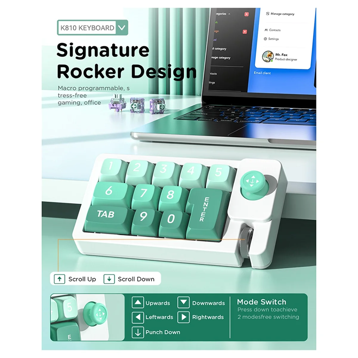 Цифровая механическая клавиатура Durable-Design Клавиатура RGB с возможностью горячей замены, черная
Цифровая механическая клавиатура Durable-Design Клавиатура RGB с возможностью горячей замены, черная