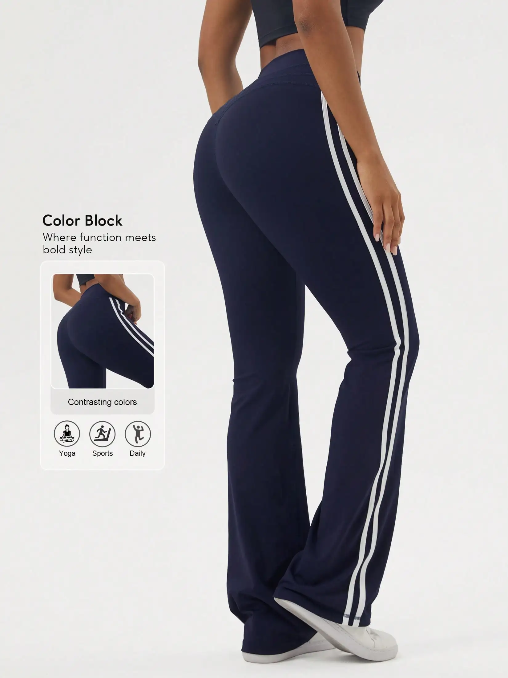 Womens Stretch Flare Yoga Fitness Pants
Womens Stretch Flare Yoga Fitness Pants