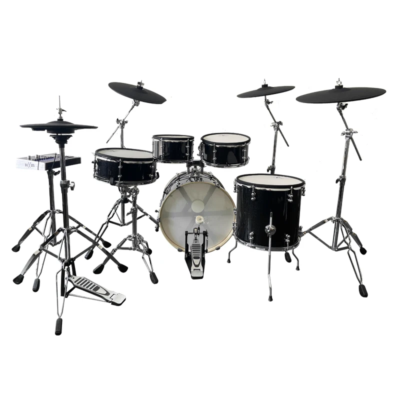 HXM XD-2000-KM Black Sparkle Color Acoustic Feeling Electronic Drum Set Factory Direct Sales Drum Electric Drum Set Professional
HXM XD-2000-KM Black Sparkle Color Acoustic Feeling Electronic Drum Set Factory Direct Sales Drum Electric Drum Set Professional