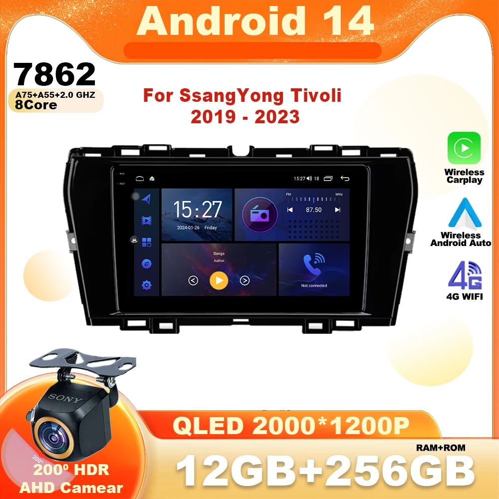 Android 14 Car Radio For SsangYong Tivoli 2019 2020 - 2023 Carplay Auto Multimedia 360 Camera DSP Video GPS Stereo Player WIFI
Android 14 Car Radio For SsangYong Tivoli 2019 2020 - 2023 Carplay Auto Multimedia 360 Camera DSP Video GPS Stereo Player WIFI