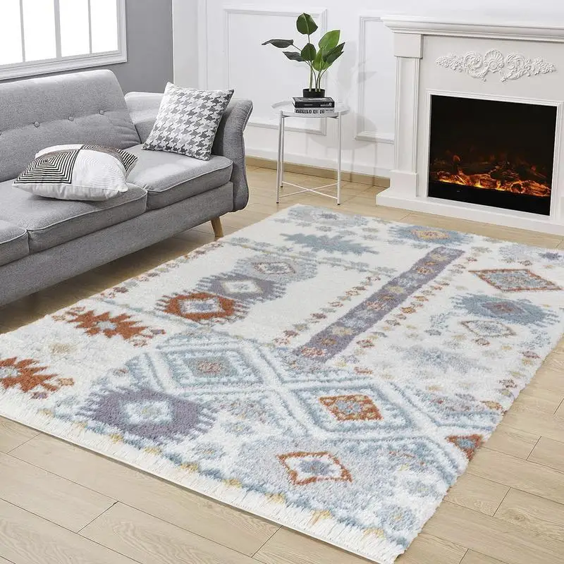 Ivory 5 ft 3 in x 7 ft Shag Area Rug, Soft Texture for Living Room, Bedroom, Cozy Shaggy Design
Ivory 5 ft 3 in x 7 ft Shag Area Rug, Soft Texture for Living Room, Bedroom, Cozy Shaggy Design