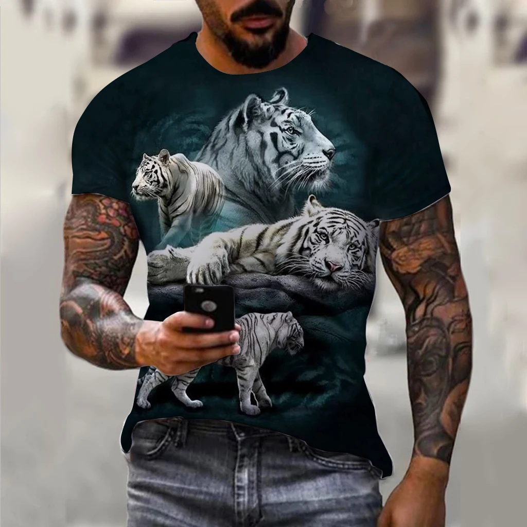 Men's T-Shirts Summer Animal Tiger Pattern 3D Print Tops Tees Summer Women Streetwear Fashion Oversized T Shirt Men Clothing
Men's T-Shirts Summer Animal Tiger Pattern 3D Print Tops Tees Summer Women Streetwear Fashion Oversized T Shirt Men Clothing