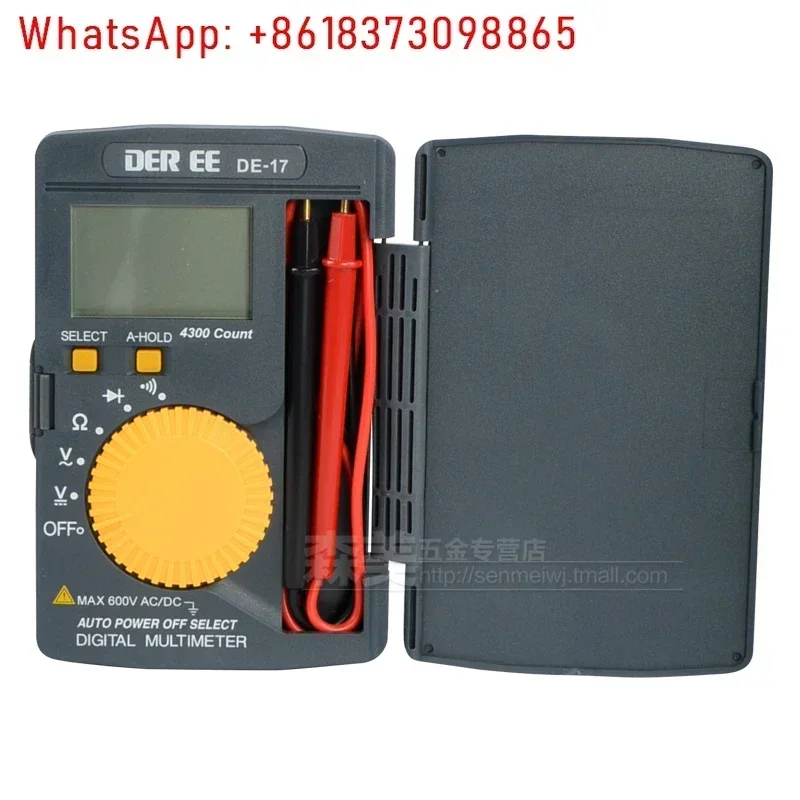DE-17 Pocket Mini Multimeter Digital High Precision Auto Range Imported Portable
DE-17 Pocket Mini Multimeter Digital High Precision Auto Range Imported Portable