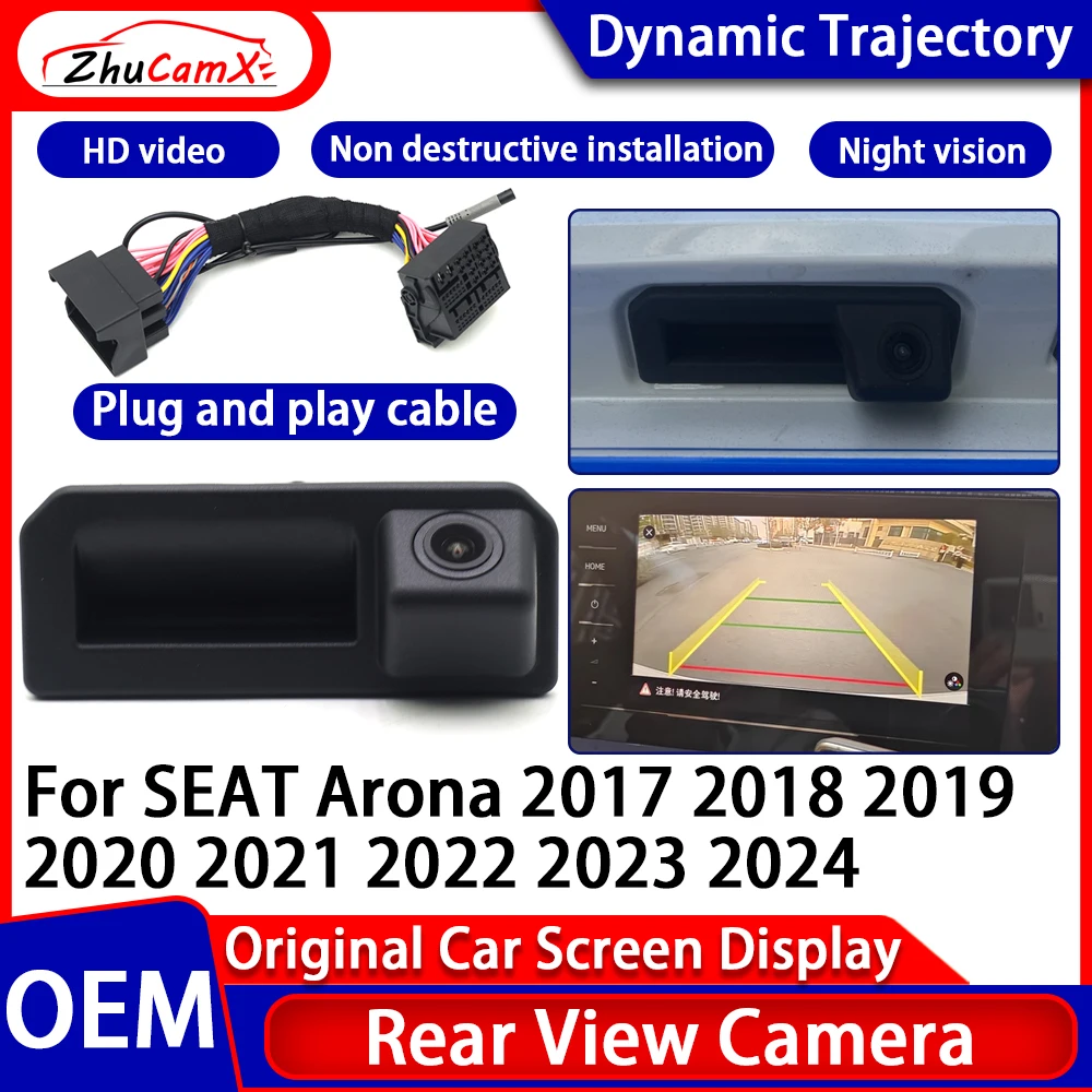 for SEAT Arona 2017 2018 2019 2020 2021 2022 2023 2024 Car Trunk Reverse Rear View Camera Tailgate Handle Dynamic Trajectory HD
for SEAT Arona 2017 2018 2019 2020 2021 2022 2023 2024 Car Trunk Reverse Rear View Camera Tailgate Handle Dynamic Trajectory HD