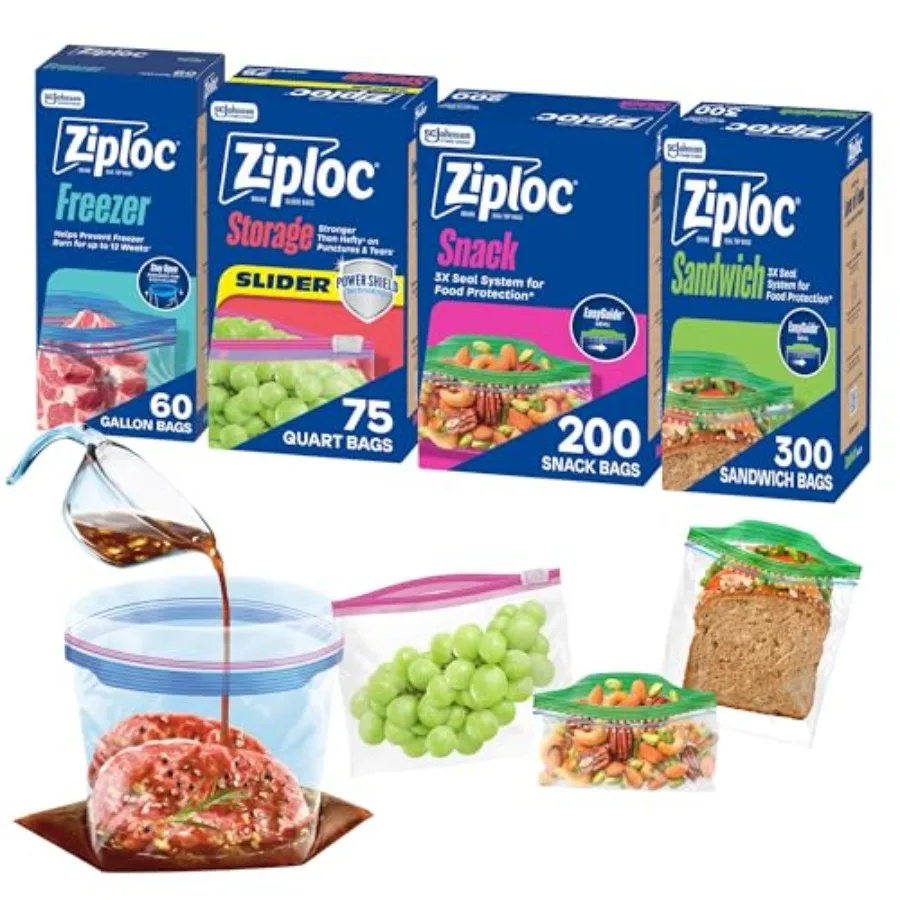Brand 635 Count Food Storage and Sandwich Bags Variety Pack
Brand 635 Count Food Storage and Sandwich Bags Variety Pack