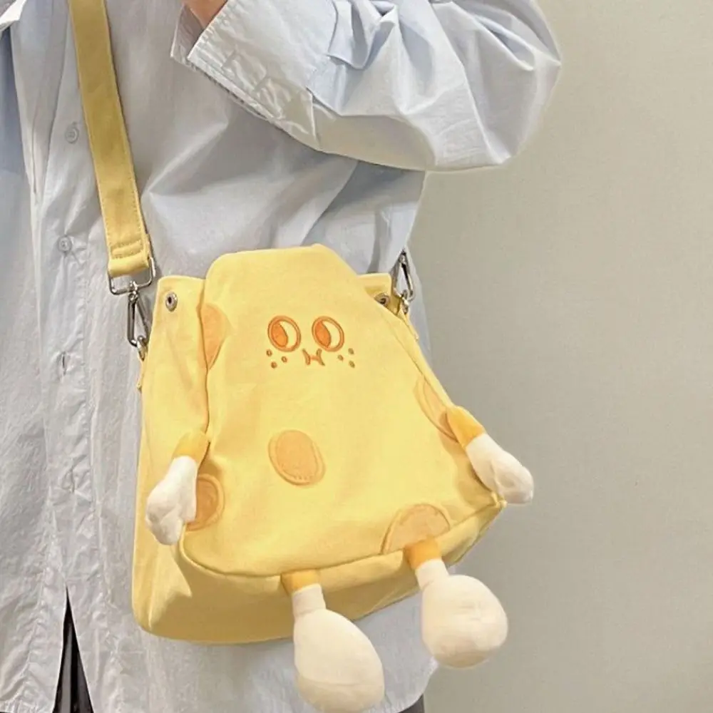 Canvas Cheese Doll Girl Shoulder Bag Crossbody Bag Korean Style Cute Handbag Minority Design Cartoon Small Messenger Bag Girls
Canvas Cheese Doll Girl Shoulder Bag Crossbody Bag Korean Style Cute Handbag Minority Design Cartoon Small Messenger Bag Girls