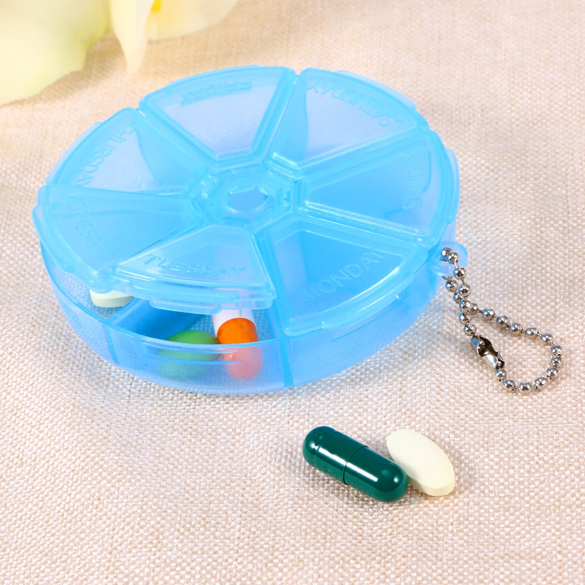Extra Large 7 Day Round Pill ganizer Boxes Pink Travel Medicine Packets Weekly Pills Easy Access Handy Size Fits Pocket Bag
Extra Large 7 Day Round Pill ganizer Boxes Pink Travel Medicine Packets Weekly Pills Easy Access Handy Size Fits Pocket Bag