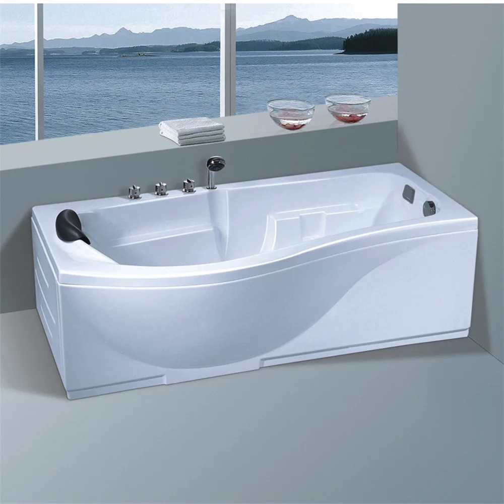 Hot Sale Modern Freestanding Acrylic Massage Whirlpool Bathtubs Rectangle Soaking Bathtub
Hot Sale Modern Freestanding Acrylic Massage Whirlpool Bathtubs Rectangle Soaking Bathtub