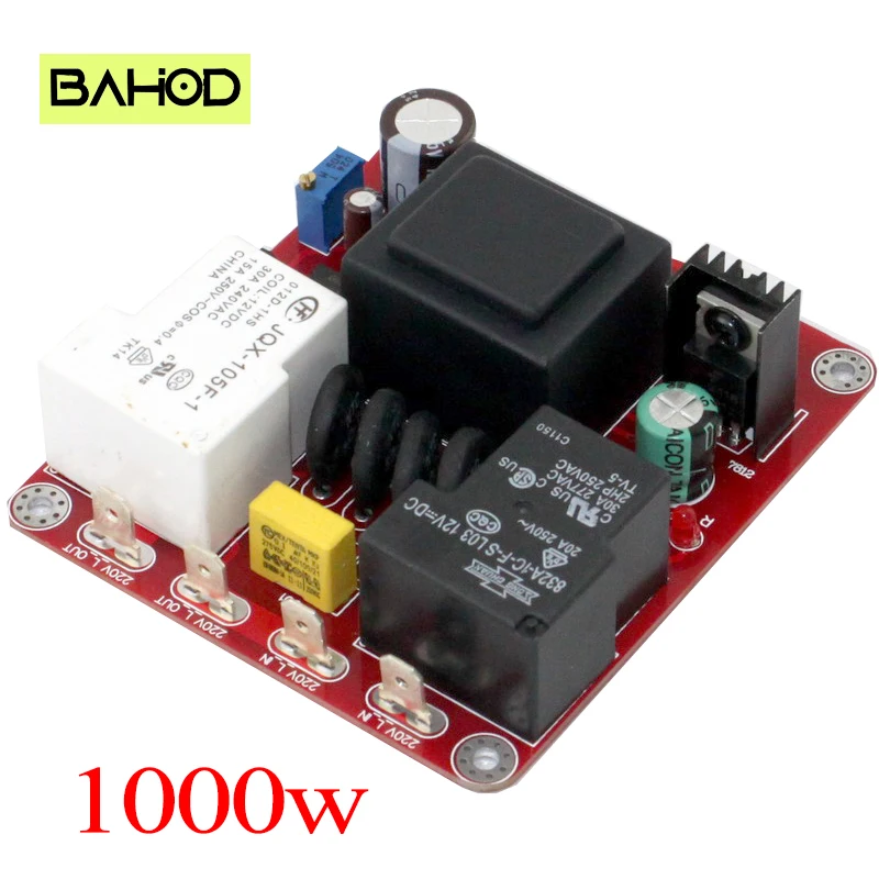 Audio amplifier automatic class A power supply delay soft start protection board 110V or 220V
Audio amplifier automatic class A power supply delay soft start protection board 110V or 220V