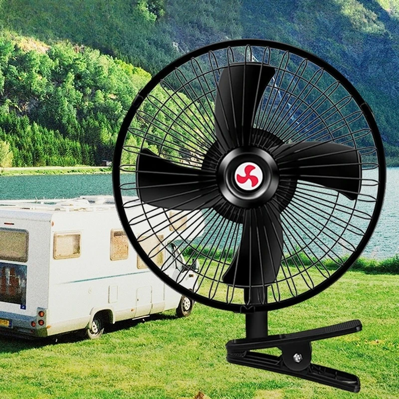 Summer Car Fan 8 Inch 12V/24V Portable Vehicle Auto Cooling Oscillating Fan Ceiling Travel Adjustable Clip On Fan AirCooler
Summer Car Fan 8 Inch 12V/24V Portable Vehicle Auto Cooling Oscillating Fan Ceiling Travel Adjustable Clip On Fan AirCooler