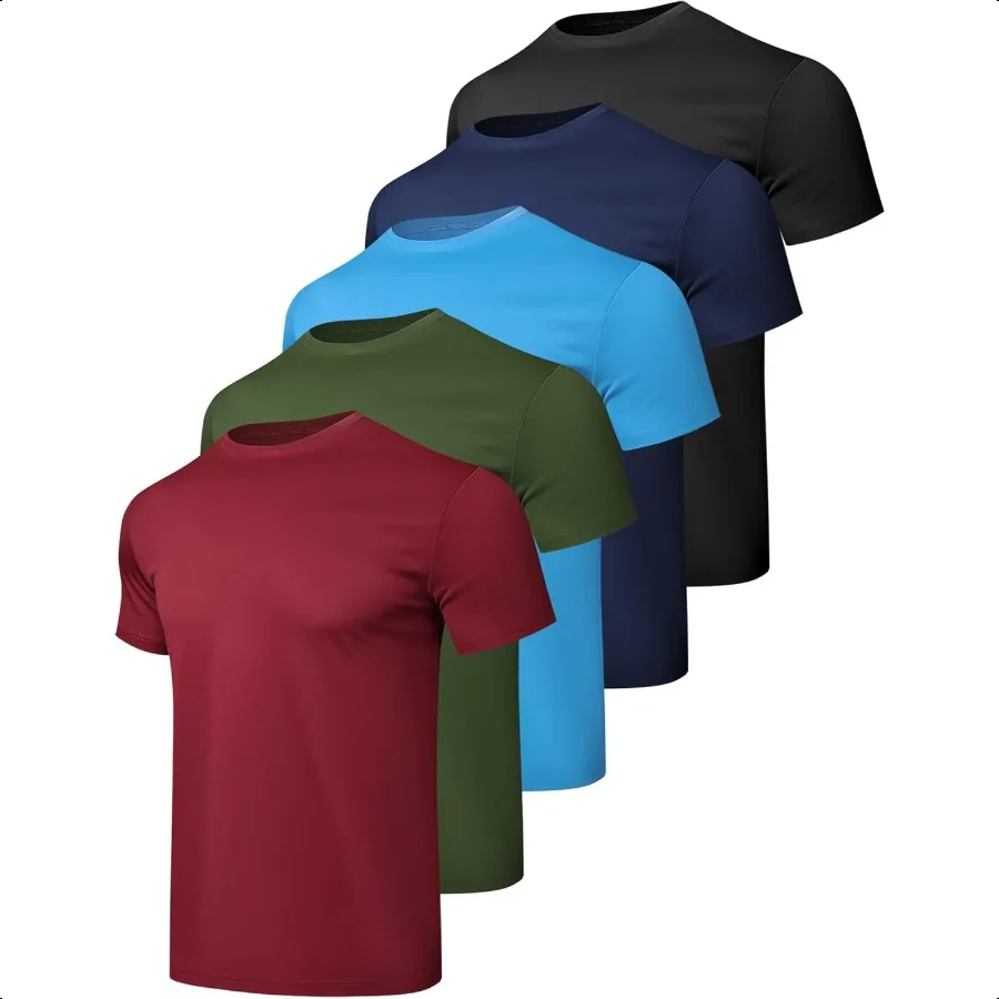 1 5 Pack Workout Shirts for Men Athletic Running Gym Quick Dry Short Sleeve Performance Moisture Wicking T Shirt
1 5 Pack Workout Shirts for Men Athletic Running Gym Quick Dry Short Sleeve Performance Moisture Wicking T Shirt