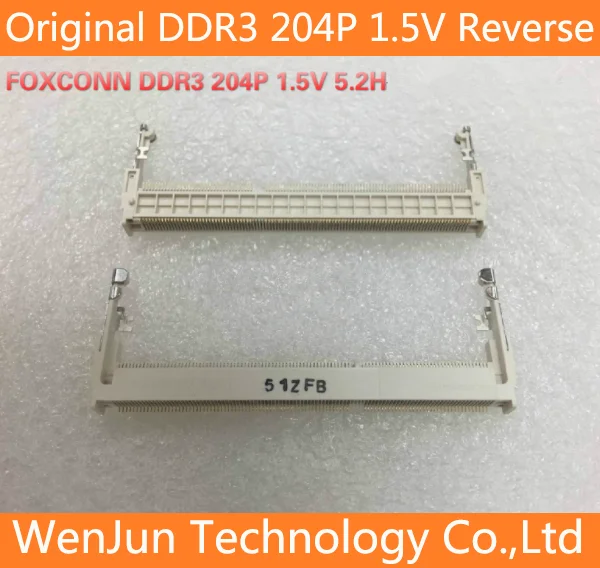 Original Foxconn notebook memory slot DDR3 204P 1.5V Reverse 5.2H Memory socket slot
Original Foxconn notebook memory slot DDR3 204P 1.5V Reverse 5.2H Memory socket slot